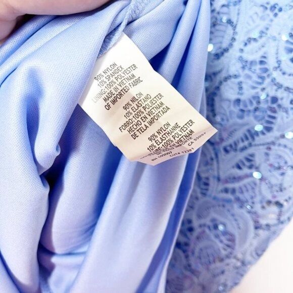 MARINA Sequin Blue Dress  - Picture 10 of 13